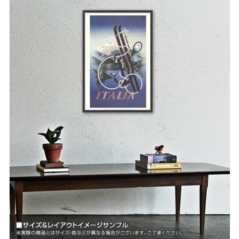 ポスター アート Italia（アドルフ ムーロン カッサンドル） 額装品 