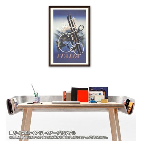 ポスター アート Italia（アドルフ ムーロン カッサンドル） 額装品 