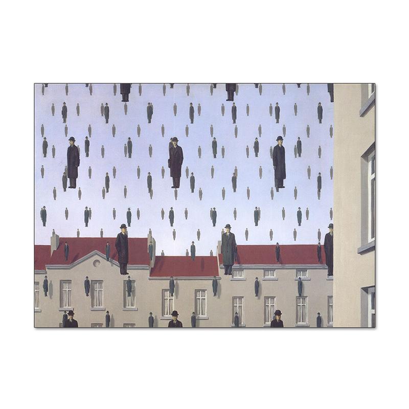 ゴルコンダ(ルネ マグリット)額装済ポスター : azポスター - 通販