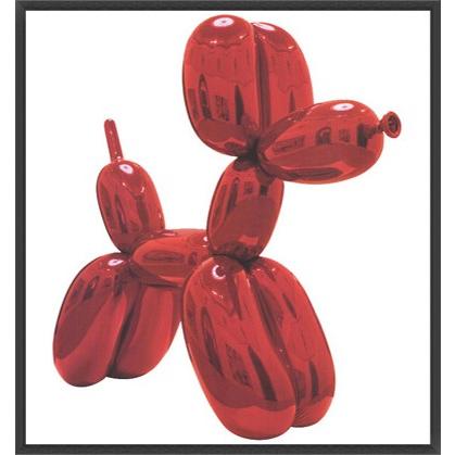 Balloon Dog 2012（ジェフ クーンズ） 額装品 ウッドベーシックフレーム｜aziz