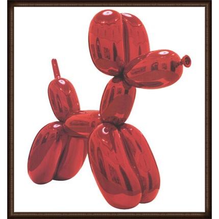 Balloon Dog 2012（ジェフ クーンズ） 額装品 ウッドハイグレードフレーム｜aziz