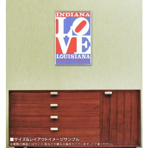 Love louisiana（ロバート インディアナ） 額装品 アルミ製ベーシックフレーム_1