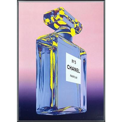 シャネル　No.5の絵 シャネル No5 クラッシックボトル2003年 Pink : azポスター - 通販