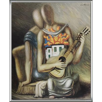 額装品/canzone/ジョルジョ デ キリコ/アートポスター 額装品/canzone/ジョルジョ デ キリコ/アートポスター 額装品