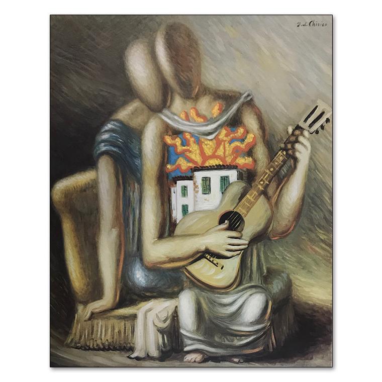 額装品/canzone/ジョルジョ デ キリコ/アートポスター canzone meridionale(ジョルジョ デ キリコ)額装済ポスター : az