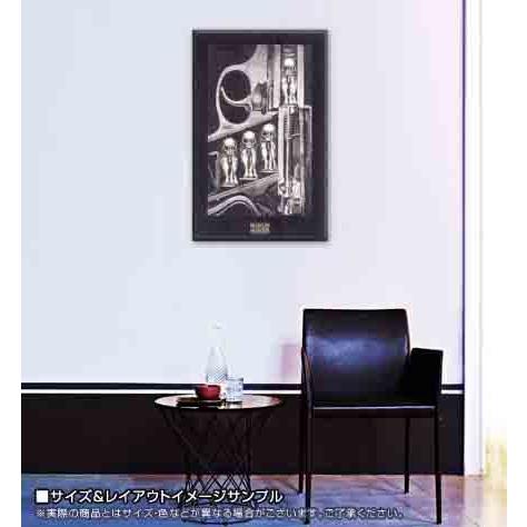 ポスター アート Birthmachine（HR ギーガー） 額装品 アルミ製ハイ 