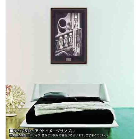 ポスター アート Birthmachine（HR ギーガー） 額装品 ウッドハイ