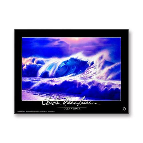 オーシャン ロアー/クリスチャン ラッセン/額装済 : azポスター - 通販