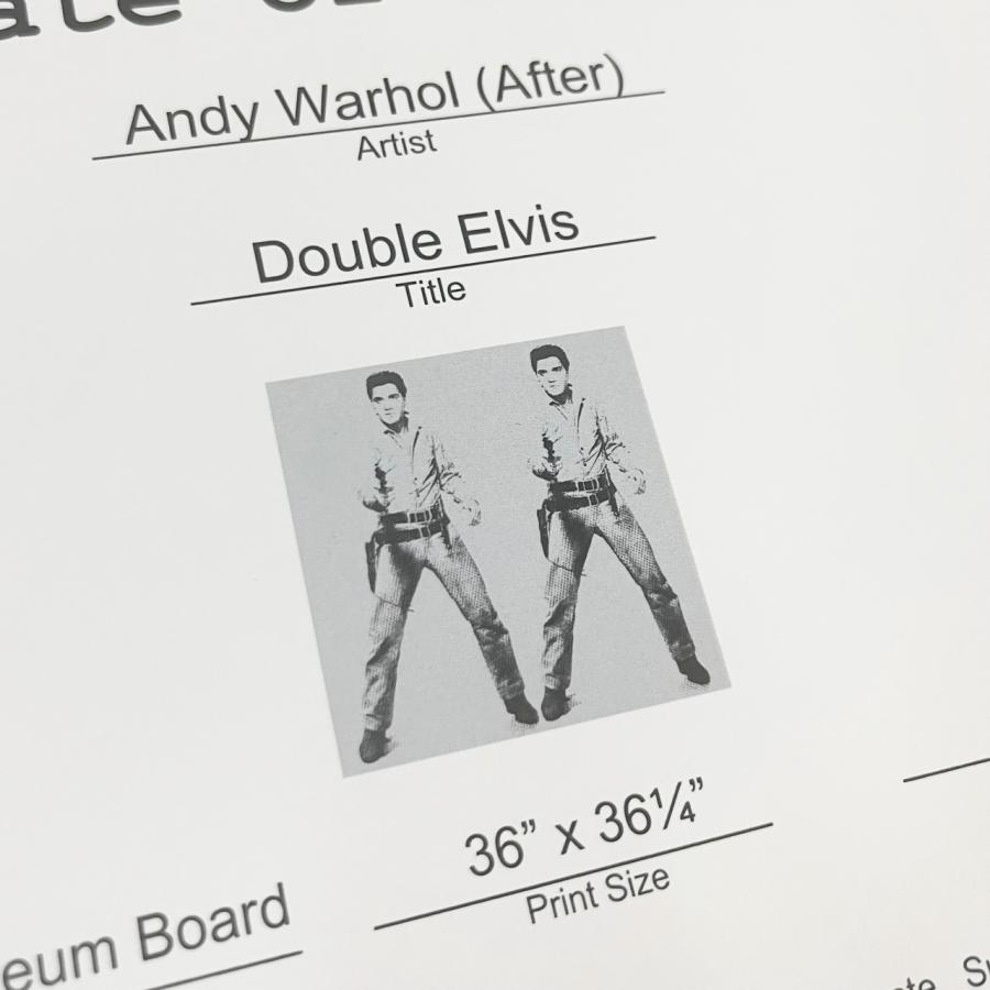 額装済/Sunday B Morning Double Elvis 限定3500枚 証明書付（アンディ