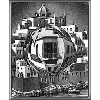 額装済/morphosis no4/MC Escher/エッシャー