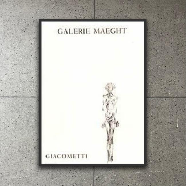 額装品/Dessin/アルベルト ジャコメッティ 額装済/Nude femme de face（アルベルト ジャコメッティ）/ポスター