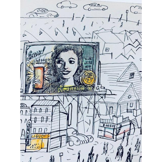 ポスター ソール スタインバーグ Sin titulo 1949-1954/インテリア