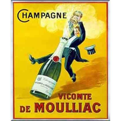 Vicomte de Moulliac Champagne（アーティスト不明） 額装品 アルミ製ベーシックフレーム