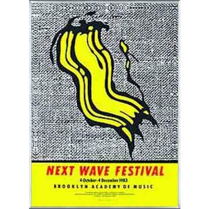 ポスター アート Next Wave Festival（ロイ リキテンスタイン） 額装品 アルミ製ベーシックフレーム