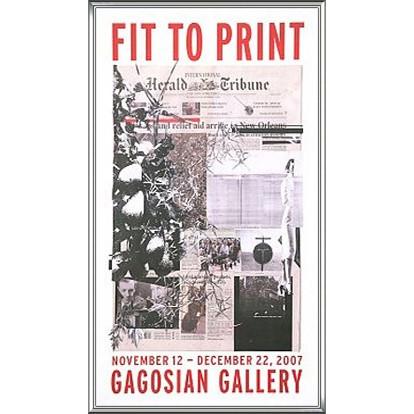 Fit to Print2007 collage（アーティスト不明 ハーレー） 額装品 アルミ製ハイグレードフレーム