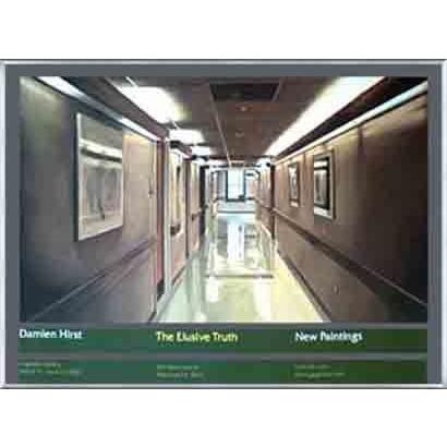 ポスター アート The Elusive Truth Hospital Corridor 限定1000枚（ダミアン ハースト） 額装品 アルミ製ベーシックフレーム