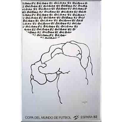ポスター アート Mundial Spain 1982（エドゥアルド チリーダ） 額装品