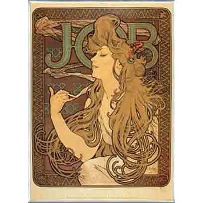 ポスター アート Job（アルフォンス ミュシャ） 額装品 アルミ製 