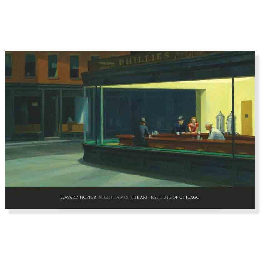 ナイトホークス 【Nighthawks 1942】（エドワード ホッパー） 額装品 ウッドベーシックフレーム｜aziz｜03