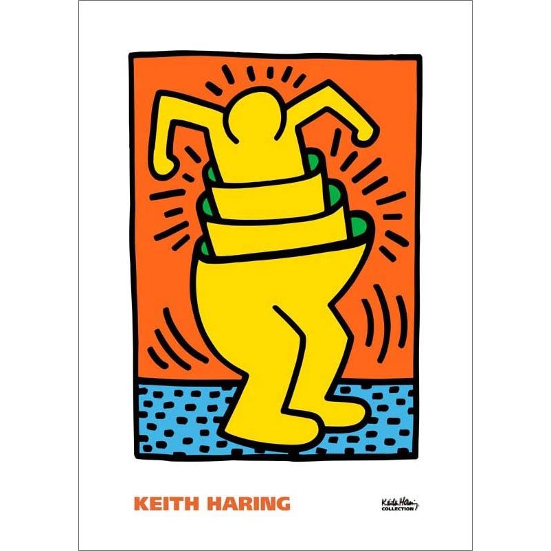 額装品/Homo Decorans 1985/キース ヘリング Amazon | ポスター キース ヘリング Homo Decorans 1985 額装品