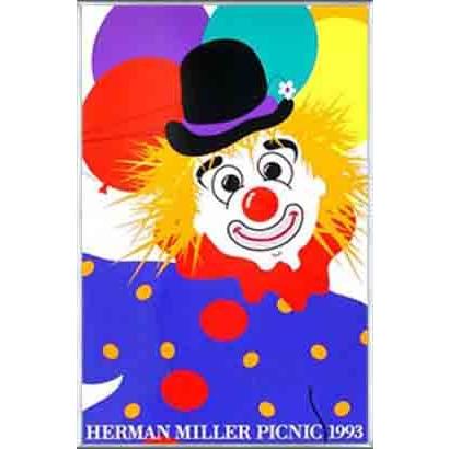 Clown　サマーピクニック ハーマンミラー アートポスター ポスター アート Clown サマーピクニック 1993年 Kathy Stanton