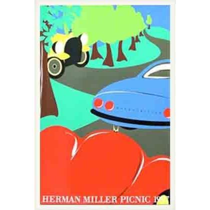 ハーマンミラー サマーピクニック 1997年 Automobiles ポスター アート Automobiles サマーピクニック 1997年 Kathy Stanton