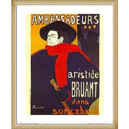 Ambassadeurs（アンリ ド トゥールーズ ロートレック） 額装品 ウッド