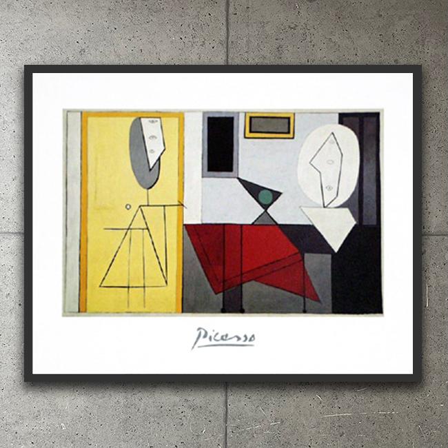 額装済/La Atelier（パブロ ピカソ）/ポスター : azポスター - 通販