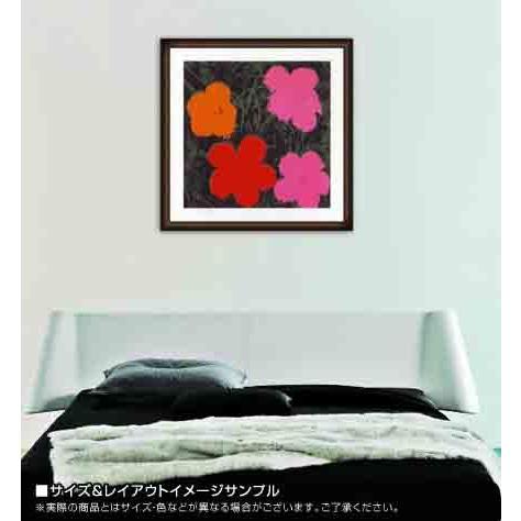 Flowers I（アンディ ウォーホル） 額装品 ウッドハイグレードフレーム