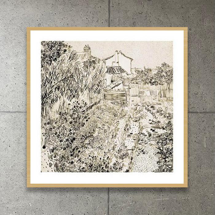 額装品/The Axe/エバート ンドクイスト/アート/ポスター/インテリア 額装品/Jardin de Fleurs/フィンセント ファン ゴッホ/ポスター/アート