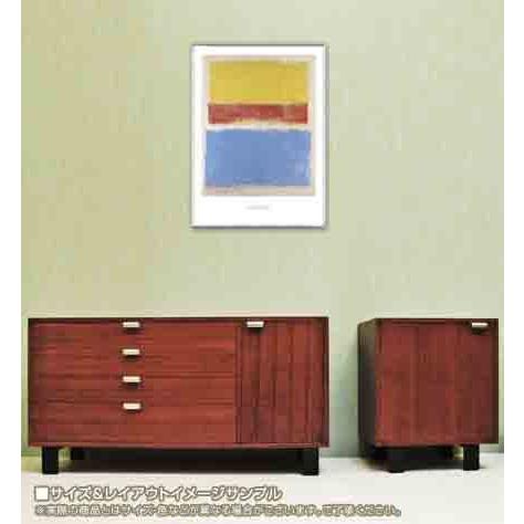 Untitled (Yellow Red and Blue)（マーク ロスコ） 額装品 アルミ製 