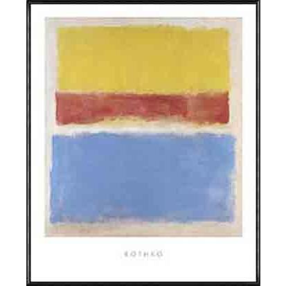 Untitled (Yellow Red and Blue)（マーク ロスコ） 額装品
