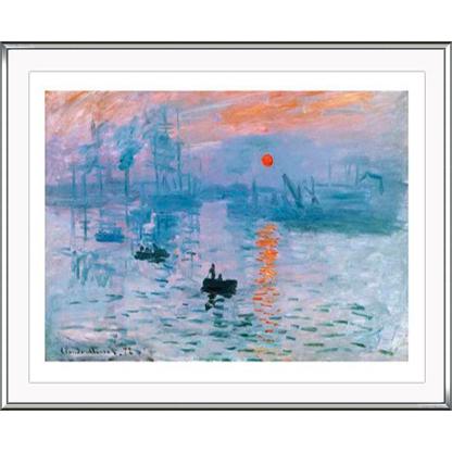 額装済/印象 日の出（クロード モネ）Claude Monet/ポスター 印象 日の出（クロード モネ） 額装品 アルミ製ハイグレードフレーム