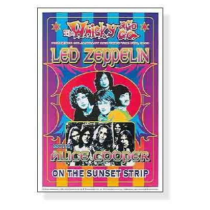 Led Zeppelin Alice Cooper（デニス ローレン） 額装品 ウッドハイグレードフレーム_2