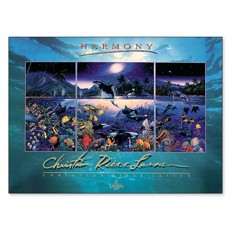 額装品/Harmony/クリスチャン ラッセン/アート/ポスター/インテリア Harmony (foil)（クリスチャン ラッセン） 額装品 ウッドベーシック