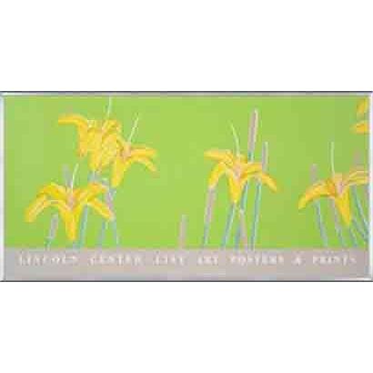 アート Day Lilies 1992年 限定800枚（アレックス カッツ） 【鋭角】 額装品 アルミ製ベーシックフレーム