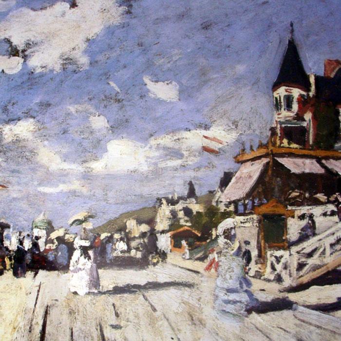 額装品/Sur les planches de Trouville/クロード モネ/ポスター/アート/インテリア_3