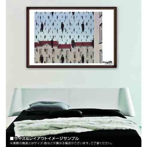 ポスター アート ゴルコンダ（ルネ マグリット） 額装品 ウッドハイ