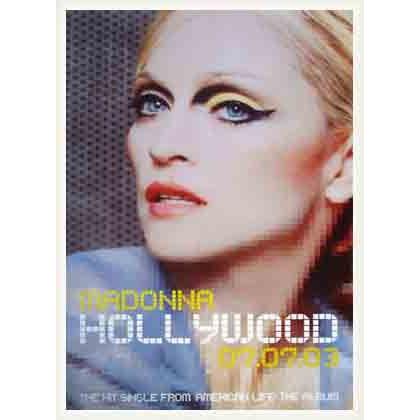 ポスター アート Hollywood Promo Print（マドンナ） 額装品 ウッド 