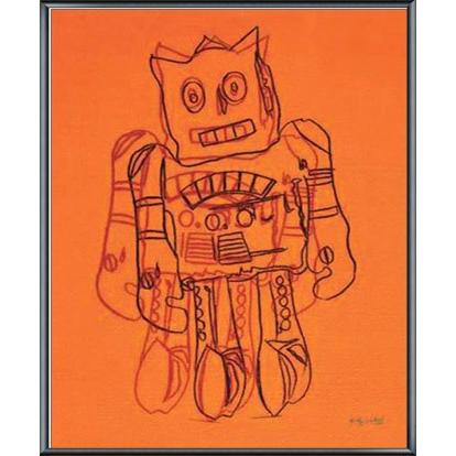 (Orange)/アンディ 額装品/Robot ウォーホル/ポスター/インテリア アート 1964 Marilyn Orange Shot ウォーホル） Warhol（アンディ Andy コレクション