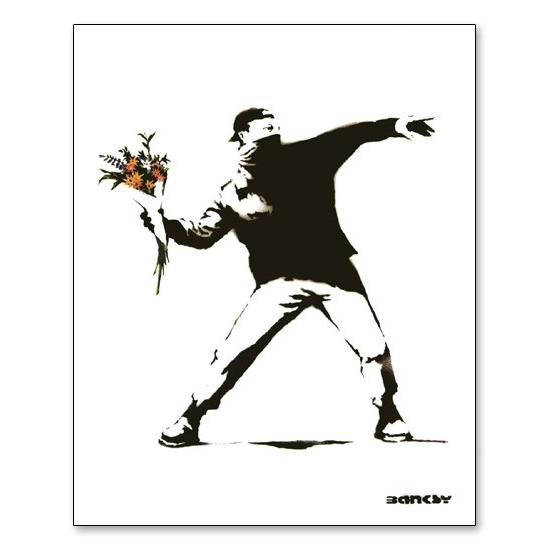 Molotov（火炎瓶）（バンクシー） 額装品 アルミ製ハイグレード