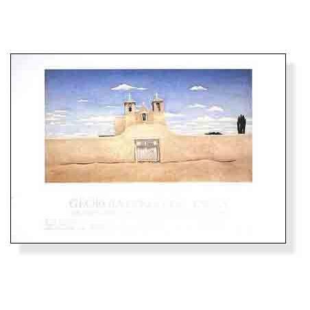 ポスター アート Front of Ranchos Church（ジョージア オキーフ） 額装品 アルミ製ベーシックフレーム_2