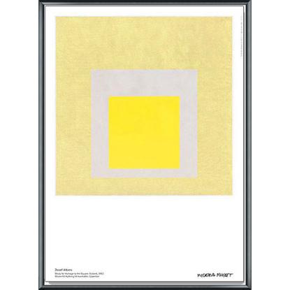 Study for Homage to the Square（ジョセフ　アルバース） 額装品 アルミ製ベーシックフレーム  :musee01-AB:azポスター - 通販 - Yahoo!ショッピング