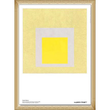 Study for Homage to the Square（ジョセフ　アルバース） 額装品 ウッドベーシックフレーム  :musee01-WB:azポスター - 通販 - Yahoo!ショッピング