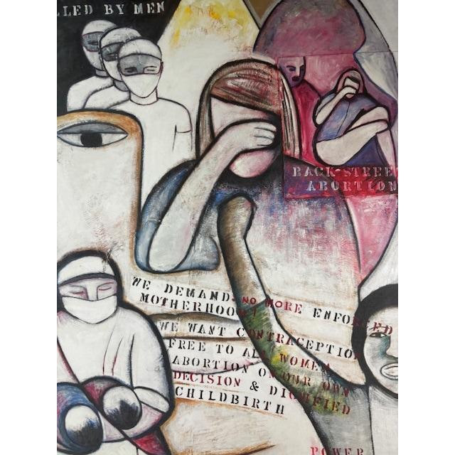 額装品/Back street/モニカ シュー/アート/ポスター/インテリア 額装品/Back street abortion/モニカ シュー/アート/ポスター