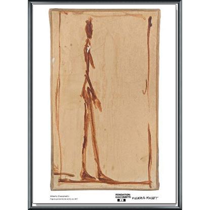 Figur qui marche de profil（アルベルト ジャコメッティ） 額装品