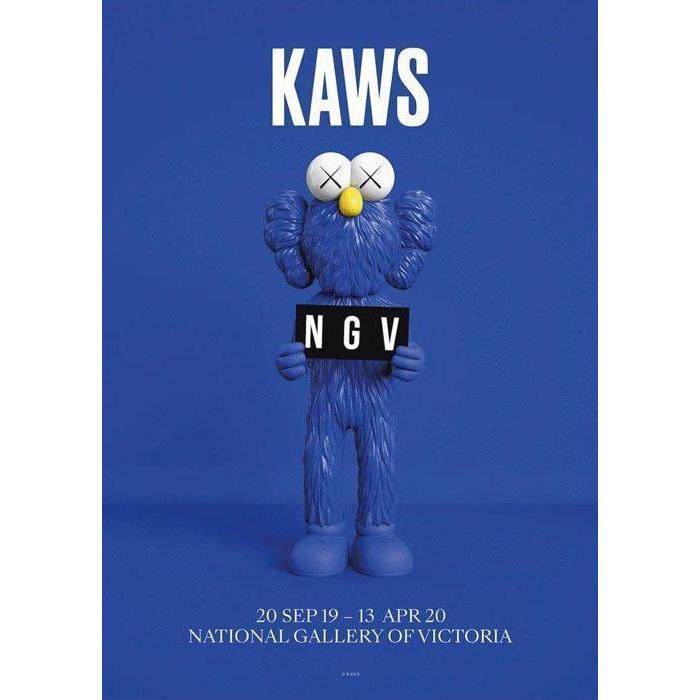 額装品/KAWS BFF BLUE NGV カウズ/インテリア/アート : azポスター