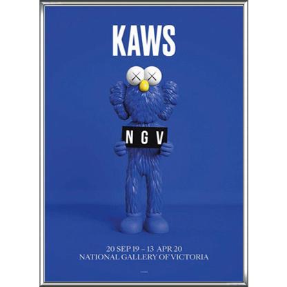 Kaws Bff Blue Ngv カウズ 額装品 アルミ製ハイグレードフレーム Ngv01 Ah Azポスター 通販 Yahoo ショッピング