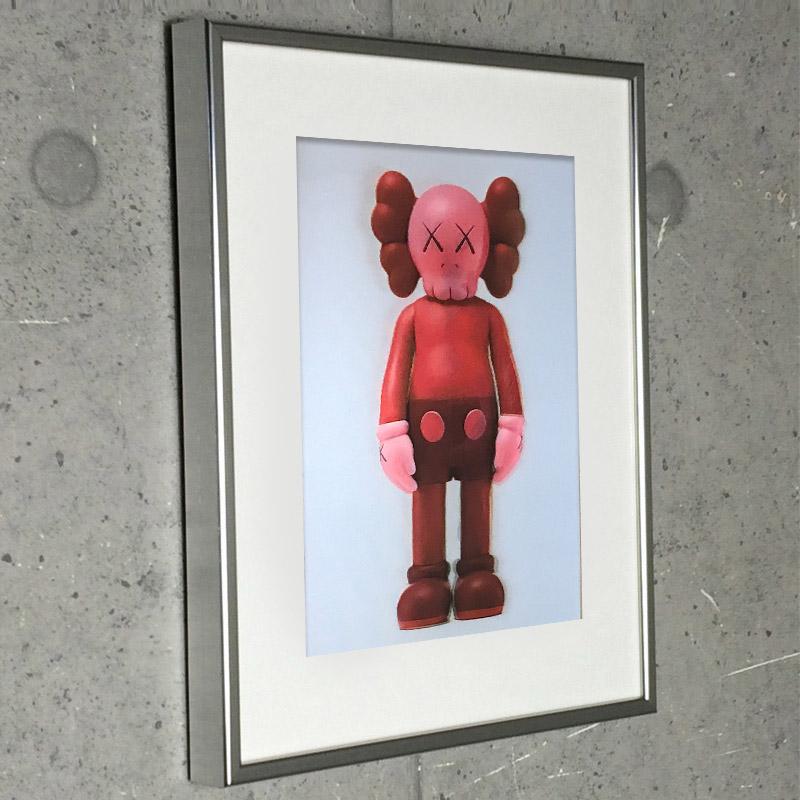限定マット額装品/KAWS カウズ エキシビジョン限定/What Party 限定