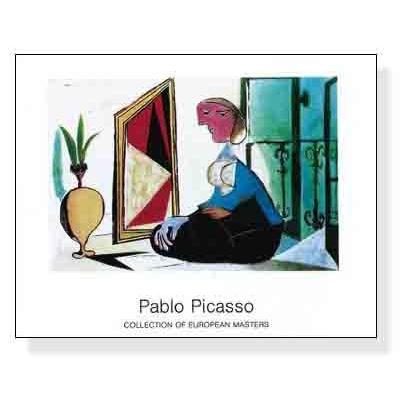 Femme au Miroir 1937（パブロ ピカソ） 額装品 ウッドベーシック